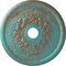 Ekena Millwork Grape Ceiling Medallion (Canopies up to 3 5/8"), 22 5/8"OD x 3 5/8"ID x 5/8"P, Copper Green Patina CM22GRCGS - alternate 1